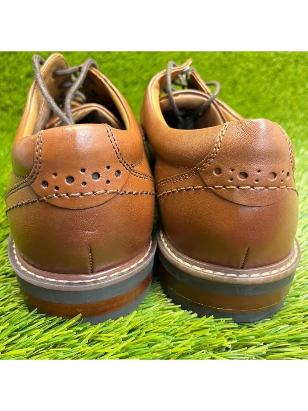 Nunn Bush Westfield Mens Size 11 Brown Casual Classic Cap Toe Oxford Dress Shoes
